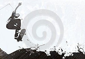 Skateboarding Grunge Layout