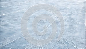 Skated Ice Surface: Winter Composition Element. AI Generate