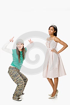 Skater and prom queen