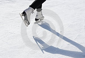 Skater on skating rink