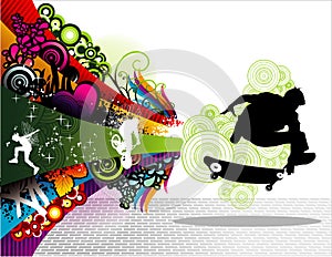 Skater sports vector