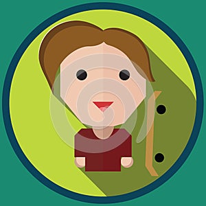 skater. Vector illustration decorative design