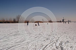Skaters on the ice