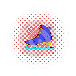 Skates icon, comics style