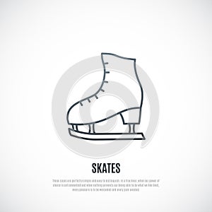 Skates line icon.