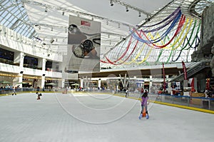 Skating arena at AFI Palace Cotroceni Mall, in Buc