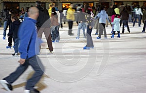 Skating at bryant park