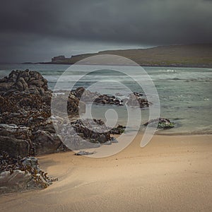 Skaw Beach on the Shetland Island of Unst