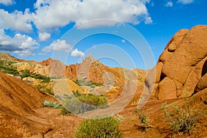 Skazka fairy tale canyon in Kirgyzstan