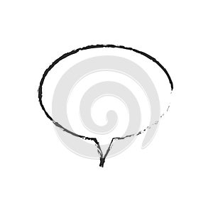 skecth bubble speech message