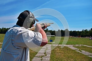 Skeet shooting photo