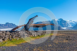 Skeidara Bridge Monument on Iceland