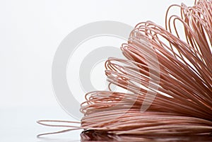 Skein of coated cooper wire