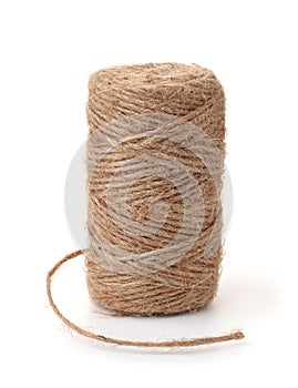 Skein of natural jute twine