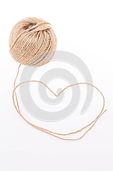 Skein on white