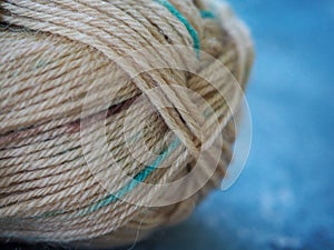 Skein of yarn close up