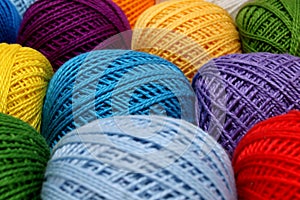 Skeins of yarn