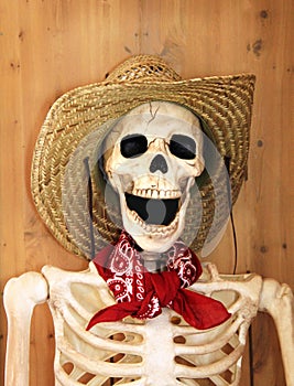 Skeletal Farmer with Bandana