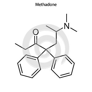 Skeletal formula of chemical molecule