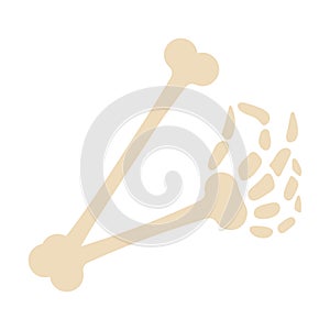 Skeleton arm doing an ok gesture Vector