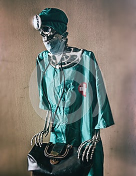 Skeleton Doctor Scrubs