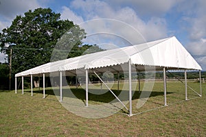 Skeleton of an event marquee