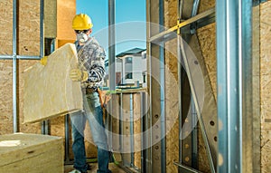 Skeleton Frame Insulation with Mineral Wool Material