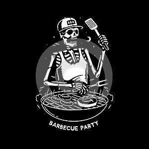 SKELETON GRILL MASTER BARBECUE PARTY