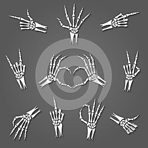 Skeleton hand signs