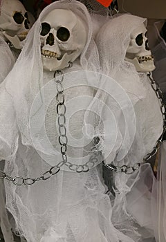 Skeleton white clothes dummy
