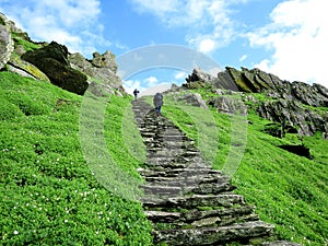 Skellig Michael, the World Heritage Site in Ireland