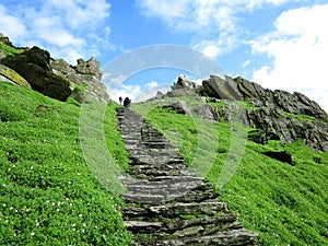 Skellig Michael, the World Heritage Site in Ireland