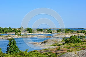 Skerry with small huts