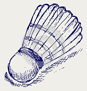 Sketch badminton ball