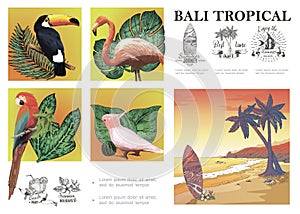 Sketch Bali Exotic Composition