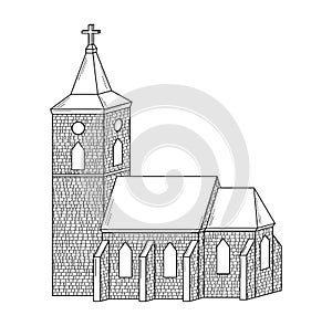 Sketch of the church