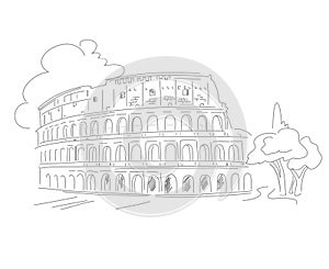 Sketch Coliseum isolated