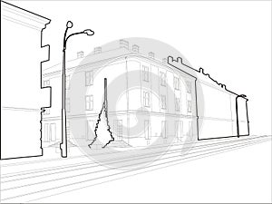 Sketch Corner Building - Wired photo