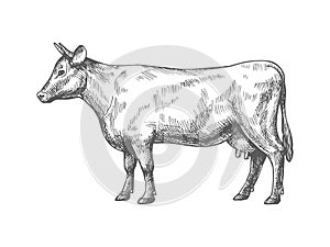 Sketch of a cow