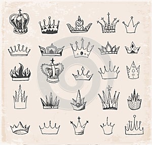 Sketch crowns collection.