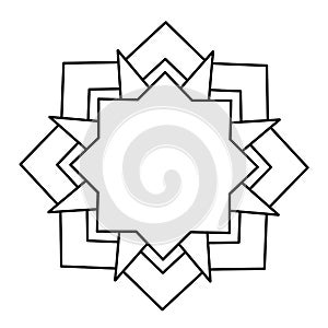 Sketch design of mandala