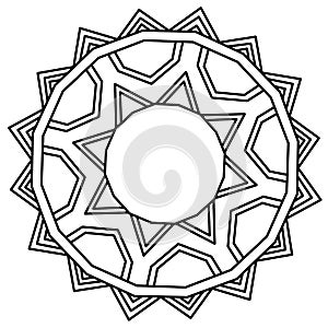 Sketch design of mandala
