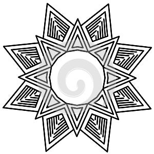 Sketch design of mandala