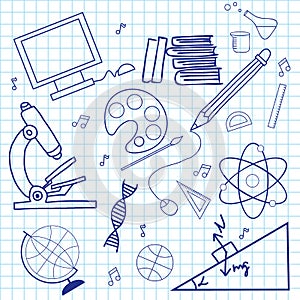 Sketch of education doddle elements.