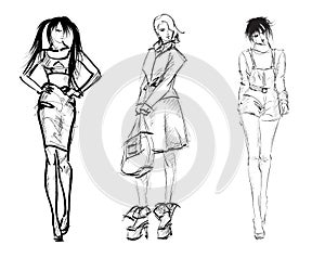 SKETCH. fashion girls