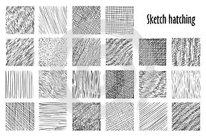 Sketch hatching abstract pattern backgrounds