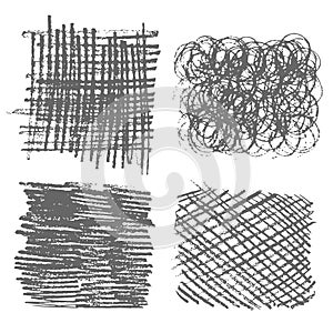 Sketch hatching pen. Pencil hatching texture with intersecting straight line set on white. Hand drawn criss-cross effect