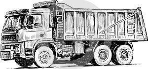 Sketch of a heavy truck