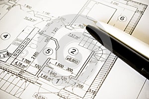 Sketch of a houseplan