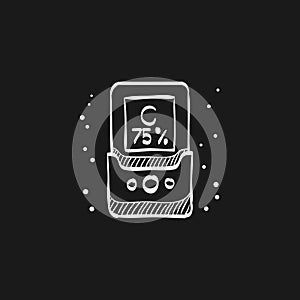 Sketch icon in black - Densitometer